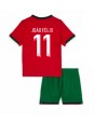 Portugal Joao Felix #11 Replika Hemmakläder Barn EM 2024 Kortärmad (+ byxor)